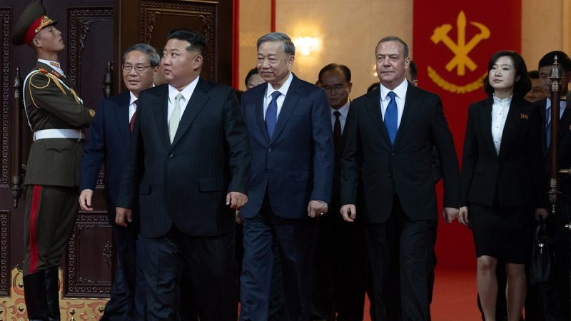 Kim Jong Un shows off ‘most powerful’ ballistic missile as foreign leaders watch North Korea military parade